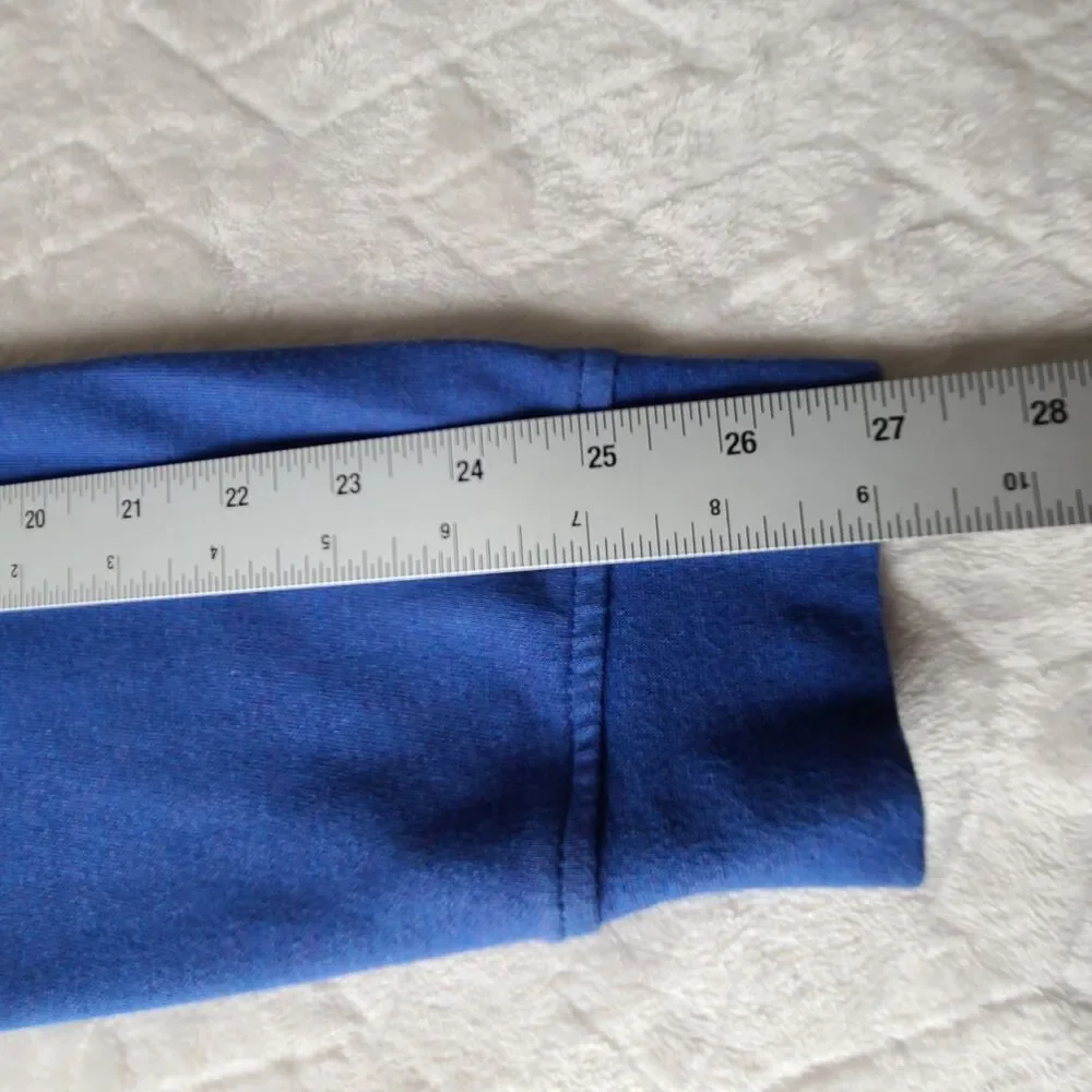 Peter Millar Mens Blue 1/4 Zip Pullover Cotton Modal Golf Sweater Performance